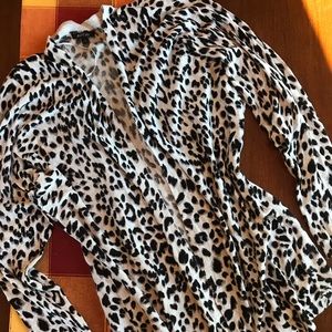 L leopard cardigan